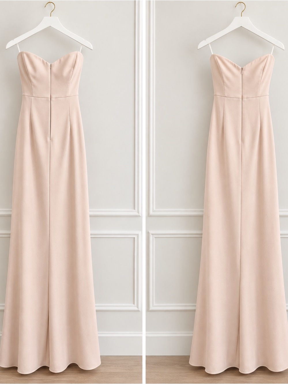 Strapless Blush Pink Evening dress - lulus